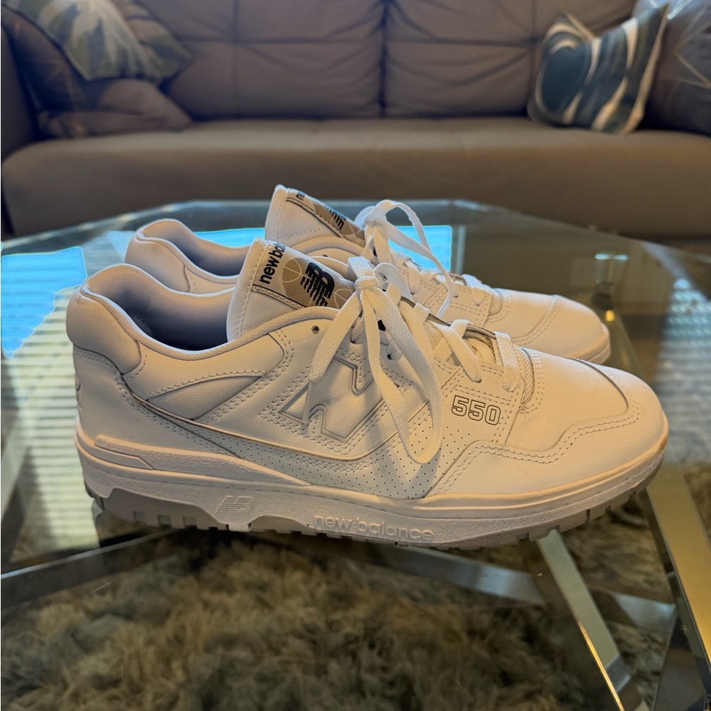 Size 10.5 - New Balance 550 White Grey